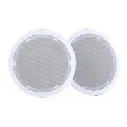 2 x 6" In Ceiling Speakers Home 80W Speaker Theatre Stereo Outdoor Multi Room