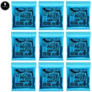 9 sets Ernie Ball EXTRA SLINKY 2225 Nickel Wound Electric Guitar Strings 8-38
