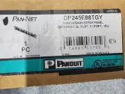 DP245E88TGY Panduit Punchdown Patch Panel Category 5E, Flat, 24 Port, 1RU