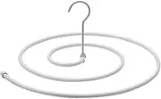 Clothes Drying Rack Stainless Steel Spiral Shaped Drying Rack Spiral Sheet Hanger Space Saving Hanger for Sheets Bedspreads Quilt Blankets White Clothes Rack