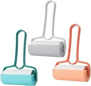 3pcs Sticker Sticky Rollers Lint Remover Cleaning Pet Hair Removal Hairball Pilling Clothes Small Fuzz Lint Roller for Pet Hair Serving Shower Fabric Pp Colorful