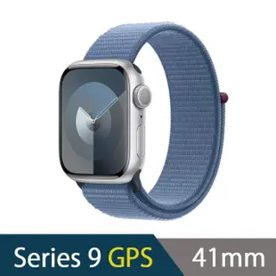 三合一快充組【Apple】Apple Watch S9 GPS 41mm(鋁金屬錶殼搭配運動型錶環)