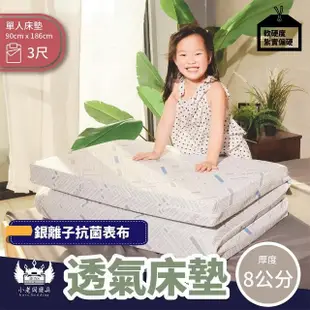 【BOSS BEDDING 小老闆寢具】單人3尺銀離子收納床墊八公分偏硬(折疊床｜雙層床｜薄床墊｜宿舍床｜露營床)