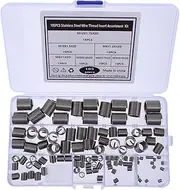 BUGUUYO 105pcs Stainless Steel Thread Inserts Repair Tool Kit for Enhanced Screw Connection Durability and Fatigue Resistance