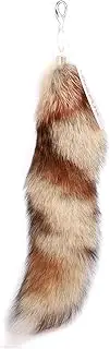 [URSFUR] Red Swift Fox Tails Fur Bag Charm Pendant