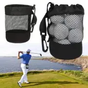 Golf Net Bag Tennis Ball Drawstring Pouch Storage Carrying Mesh Holder HOT B1X1