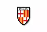 PATCH PATCHES EMBLEM IRON ON GLUE PRINT FLAG world crest barcelona