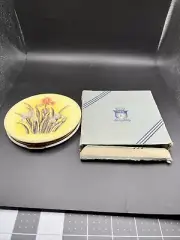 Rex Fifth Avenue Compact Never Used Still In Original Box Iris Floral Design