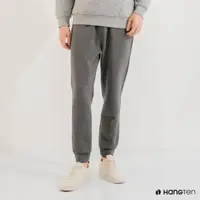 在飛比找momo購物網優惠-【Hang Ten】男裝-抽繩剪裁休閒束口褲(灰色)