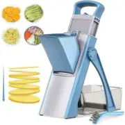 Safe Mandoline Slicer 5 in 1 Vegetable Chopper Food Potato Cutter Adjustable