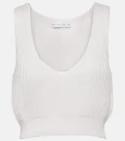 [Proenza Schouler] Proenza Schouler White Label cotton and cashmere crop top AU 12 white
