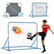 5X4FT Three Mode Soccer Goal & Rebounder Net & Target Net,Four Targets for Pr...