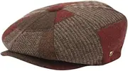 [EPOCH] Men's Classic 8 Panel Wool Blend Newsboy Snap Brim Collection Hat