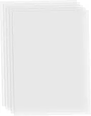 FEP Film Transparent Release Film Sheet 280 * 200mm Thickness 0.1mm High Transmittance Strength Compatible with Wanhao D8 D7 DLP Photon SLA UV Resin 3D Printer, 5pcs