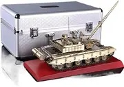 XZEIT 1:30 Main Tanks Alloy Models Armored Combat Vehicle Static Military Model Ornament Toy (Color: Bronze Aluminum Box)