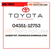 04351-12753 TOYOTA GENUINE GASKET KIT, TRANSAXLE OVERHAUL(ATM) OEM 0435112753