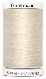 Gutermann Sew-All Thread 547yd-Eggshell (Pack of 5)