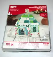 NEW Creatology Christmas 3D House 192 PC Polar Bear Woodland Owl Seal Foam Craft