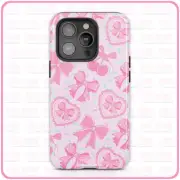 Coquette Cherries (Sprinkles) iPhone Case Tough Pro 13 Max 16 15 14 MagSafe