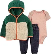 [Carter's] Unisex Baby 3 Piece Terry Cardigan Set (Baby)