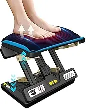 Arejonner Foldable Foot Rest, Computer Foot Rest Under Desk, 12Modes Adjustable Ergonomic Foot Rest for Office, Loading Capacity 80 pounds, Removable Soft Cloth Pad, Yellow