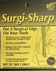 Surgi-Sharp 1”x30” Leather Honing Belt SS7 Knife & Tool Sharpening Stropping USA