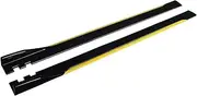 2m Car Side Skirt Splitter Extension Rocker Panels Bumper Compatible for Honda 、 Civic 、 Accord 9TH 10TH 、 FIT 、 Jazz Body Kit(Yellow)