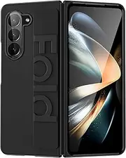 [PhyWhale] Case Compatible with Samsung Galaxy Z Fold 5, All-Inclusive Anti-Drop, Wrist Strap Handheld Folding Mobile Phone Protective Case (2023)- Black