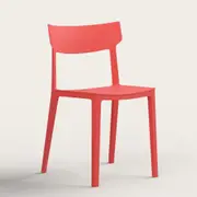 Recess Cafe Chair (3 Set) | Office Seating | Office Kitchen Chair, Earth Orange