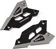 WYJDZSW Z900 2021 Compatible with Kawasaki Z900 Z 900 2017-2019 2020 2022 Motorcycle Pedal Guard Rear Pedal Guard Heel Plate Decorative Accessories (Color : Z900 Titanium)