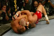 Randy Couture attempts a submission against Tito Ortiz at UFC 44, 2003 7x5