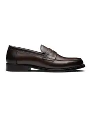 [Aquila] Dartmouth Leather Loafers in Brown