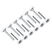 Randy & Travis Machinery Garage Door Roller / Wheel Heavy Duty 13 Ball Sealed Bearing 12 Pack Garage Door Remotes
