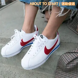 附發票 NIKE Classic Cortez 阿甘鞋 紅白藍 黑標 復古經典 女鞋 807471-103