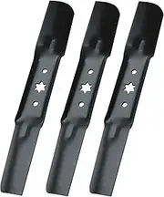 ELELLAGERY 942-05052A Lawn Mower Blades Fit for MTD Cub Cadet Troy-Bilt 742-05052A RZT S50 XT1 GT50 LT50 XT2 G8200 G8300 ZS6700 Z550 T260 KH Zero Turn Mowers with 50" Deck Set of 3