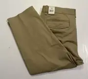 NWT Dockers Ideal Fit Capri Pants Stretch Khaki Womens Size 16