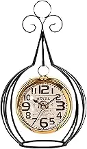 Nordic Desk Clock Desktop Decoration Table Clock Living Room Creative Student Silent Bedside Clock Black