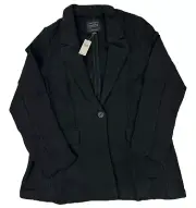 NEW Sanctuary X ANTHROPOLOGIE Bryce Knit Blazer Sz XL Black $158 Women’s