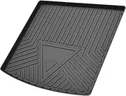 X AUTOHAUX Flat Face Cargo Liner Rear Trunk Mat Trunk Cargo Luggage Boot Tray Mat Stripes and Triangles Pattern for Porsche Cayenne 2018-2024 Anti-Slip