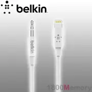 Belkin 3.5mm Audio Cable Lightning Connector 0.9m for iPhone 14 13 MFI-Certified