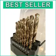 High-Speed Metric Cobalt Drill Bits for Stainless Steel, 1-10mm Sizes Included