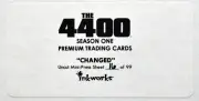 4400 Uncut Mini-Press Sheet Season 1 Changed 16/99 by Inkworks