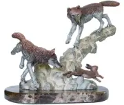 Legends Kitty Cantrell mix media Sculpture A/P MISSED By A HARE LE500 (NIB) 1994