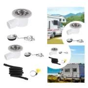 Sink Waste Drain Plug Hole Angle Fitting Replaces for Motorhome