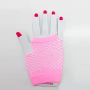 Light Pink Fishnet Gloves (Short)