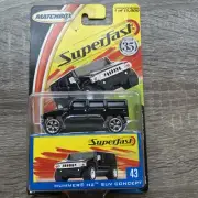 2004 Matchbox Superfast Hummer H2 SUV Concept #43 Black LE 1 of 15,000