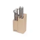 Joseph Joseph Elevate Fusion 5 Piece Knife, Cleaver and Scissor Set with Beechwo