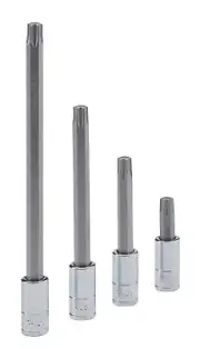 Genius Tools 1/4" Dr. T-27 Star Bit Socket, 100mmL - 208+6527