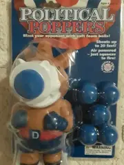 Political Popper Donkey Democrat By Hog Wild Toys NEW Soft Foam Balls