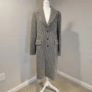 Polo Ralph Lauren Preston houndstooth recycled wool-blend coat Size 10
